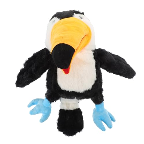 Warmhm Plüsch Vogel Handpuppe Cartoon Vogel für Lernspielzeug Fantasie und Hand Augen Koordination Waschbar für Kindergarten und Zuhause von Warmhm