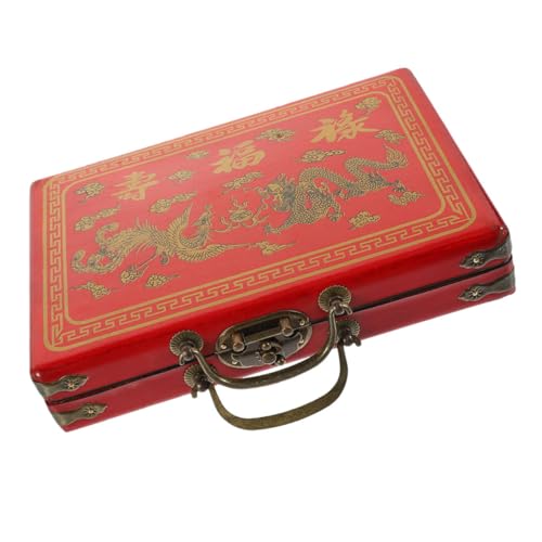 Warmhm Praktische Mahjong Aufbewahrungsbox PU Mahjong für Reisen und Zuhause Hohe Tragfähigkeit Stabiler Griff Langlebig und Sicher für Stundenlangen Spielspaß Warmhm Praktische Mahjong Aufbewahrungsbox PU Mahjong für Reisen und Zuhause Hohe Tragfähigkeit Stabiler Griff Langlebig und Sicher für Stundenlangen Spielspaß von Warmhm