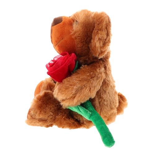 Warmhm Puppe Bär Plüsch Weihnachtsstofftier Rotes Stofftier Weihnachtsbär Süßer Bär Kuscheltiere Für Freundin Weihnachtliche Kuscheltiere Sachen Für Freundin Baumwolle von Warmhm