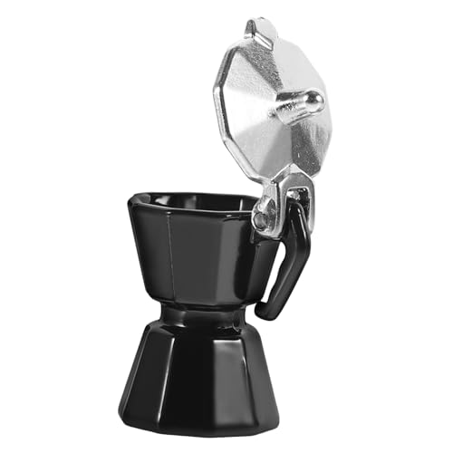 Warmhm Puppenhaus Kaffeekanne Herd Marken Zubehör Tragbar Küche Espresso Süße Kaffeemaschine Miniatur Feinschmecker Puppenhaus Kaffeekessel Töpfe Schreibwaren von Warmhm