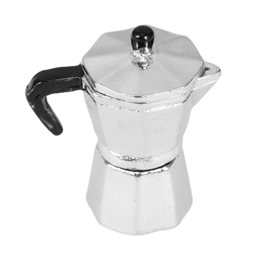 Warmhm Puppenhaus Kaffeekanne Puppenhaus Mini Zubehör Miniatur Küchenzubehör Realistische Kaffeekanne Modell Kaffeekanne Puppenhaus Miniatur Teekannen Kaffeekannen Ornament von Warmhm