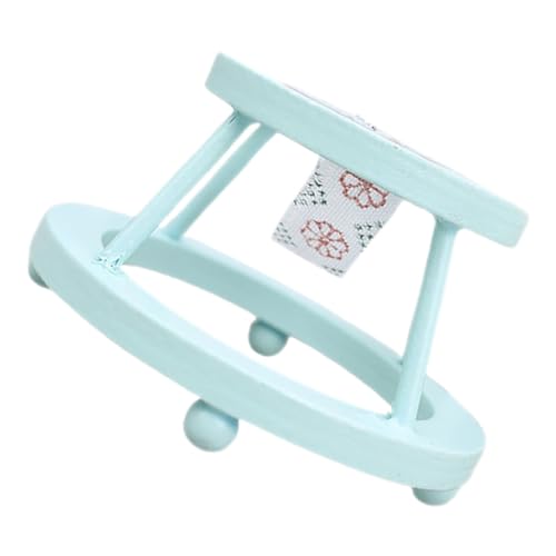 Warmhm Puppenhaus-Minimöbel babyzimmer holzmöbel Kinderwagen für holzspielzeug Zubehör für Puppenhäuser aus Holz Miniatur-Puppenhauszubehör Bambusseide Sky-Blue Warmhm Puppenhaus-Minimöbel babyzimmer holzmöbel Kinderwagen für holzspielzeug Zubehör für Puppenhäuser aus Holz Miniatur-Puppenhauszubehör Bambusseide Sky-Blue von Warmhm