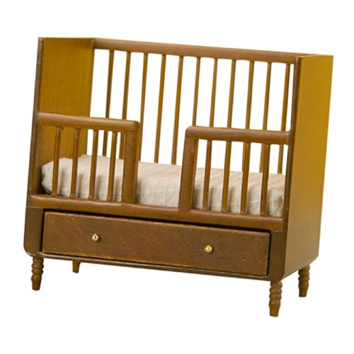 Warmhm Puppenhaus Möbel Für Kreative Spielwelten Praktisches Bett Für Puppen Und Walnussfarbe Warmhm Puppenhaus Möbel Für Kreative Spielwelten Praktisches Bett Für Puppen Und Walnussfarbe von Warmhm