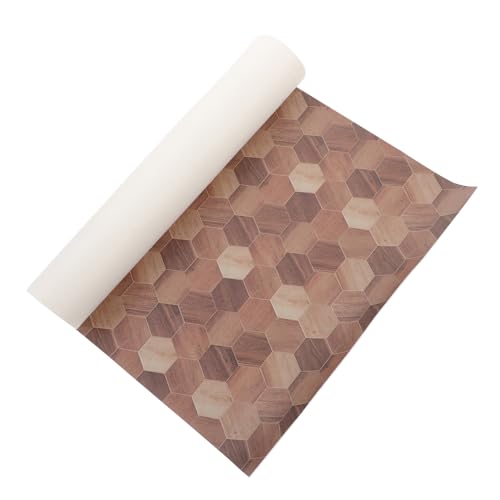 Warmhm Retro Sechseckiges Bodenmodell Für Puppenminiaturen - Mini-hausmöbel - Pu-Leder - von Warmhm