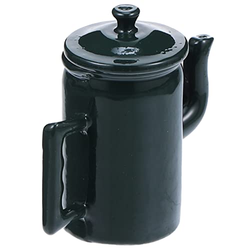 Warmhm Puppenhaus Wasserkocher Wasser Puppenhaus Puppen Miniatur Kaffeekanne Metall Mini Kaffeekanne Mit Deckel Mini Kaffeekanne Modell Puppenhaus Mini Kaffeekanne Legierung von Warmhm