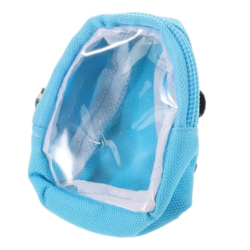 Warmhm Puppenrucksack Kinderrucksack Rucksack für Puppen Aufbewahrung Rucksack für Dolls Mini-Rucksack klare Puppentasche kleine Puppenaufbewahrungstasche PVC Sky-Blue von Warmhm