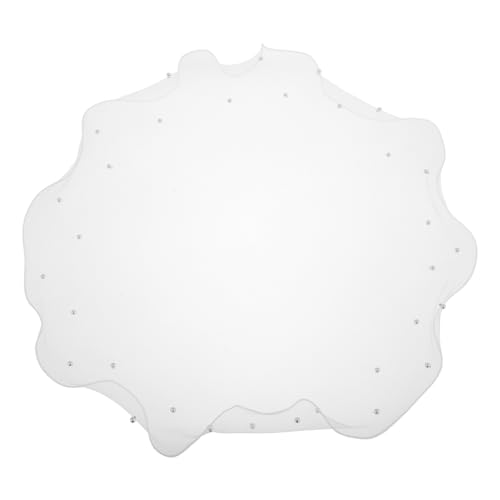 Warmhm Puppenschleier Perlen Hochzeitsschleier Brautschleier Brautschleier Perlen Netzschleier Hochzeits Haarschmuck Kleiner Schleier Kunstperlen Schleier Kostüm Party von Warmhm
