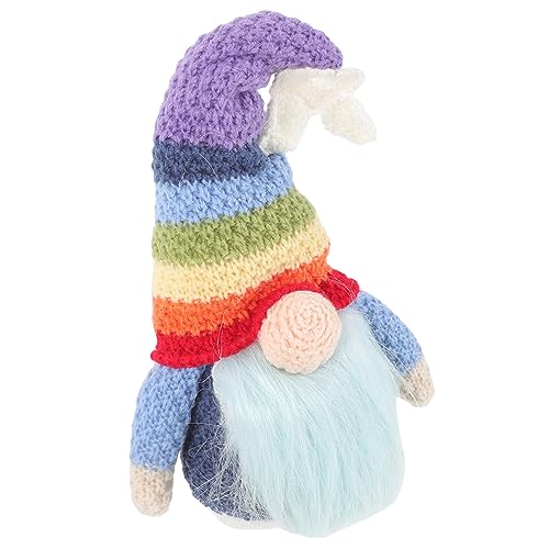 Warmhm Gestrickte Regenbogen-wichtelpuppe – Festliche Weihnachtsdekoration Für Zuhause Und Party Warmhm Gestrickte Regenbogen-wichtelpuppe – Festliche Weihnachtsdekoration Für Zuhause Und Party von Warmhm