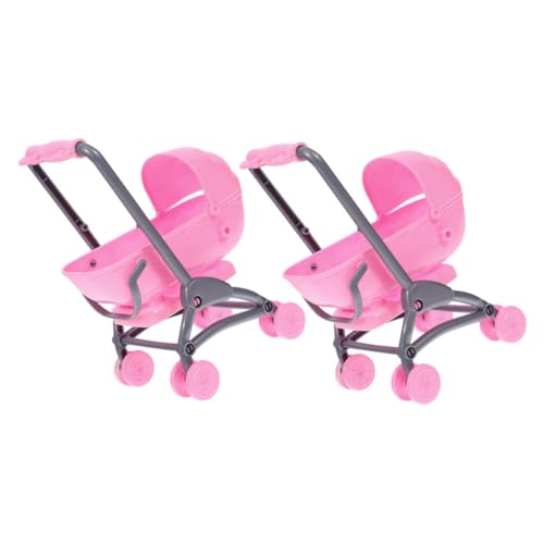 Warmhm 2-teiliges Puppenwagen-Spielzeug – Realistischer Puppenwagen Für Kleinkinder – Zubehörset Für Mini-Puppen von Warmhm