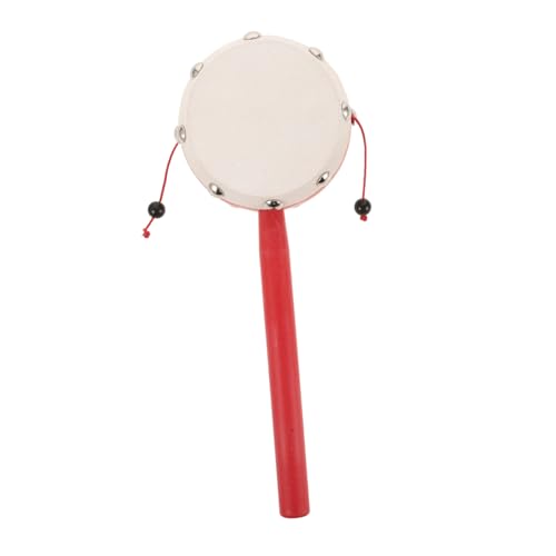 Warmhm Rassel -trommeln Babyspielzeug Handtrommeln Für Schütteln Trommel -Percussion-Instrumente Spielzeugtrommeln Schaffell von Warmhm