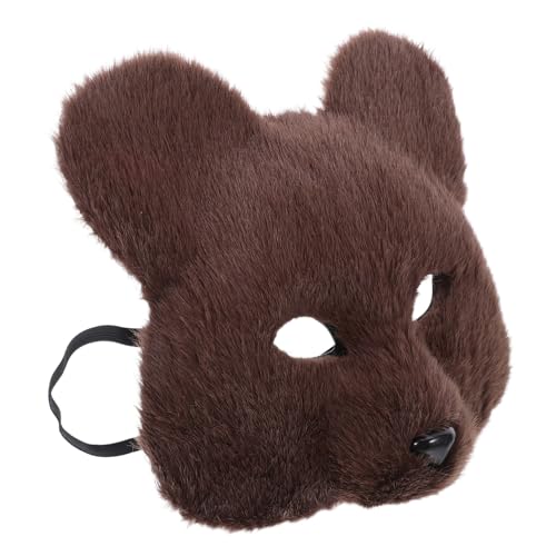 Warmhm Realistische Braune Bärenmaske aus Plüsch Leichte Tierkopf Maske für Halloween Cosplay Maskenball Vielseitiges Kostümzubehör für Erwachsene bei Karneval und Tier Mottopartys Warmhm Realistische Braune Bärenmaske aus Plüsch Leichte Tierkopf Maske für Halloween Cosplay Maskenball Vielseitiges Kostümzubehör für Erwachsene bei Karneval und Tier Mottopartys von Warmhm
