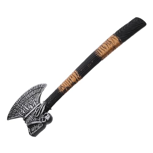 Warmhm Realistische Piraten Axt Schwarzes Kunststoff Kostüm Requisite Leicht Sicher Für Cosplay Mittelalter Party Zubehör von Warmhm