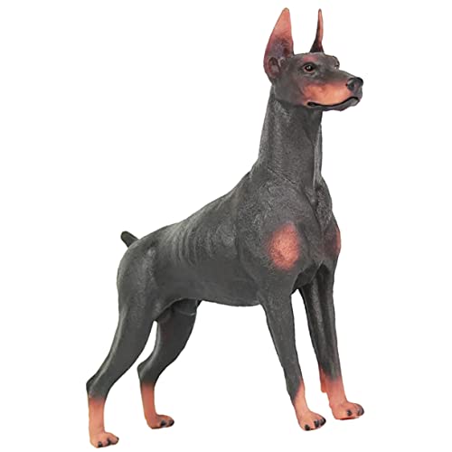 Warmhm Realistisches Dobermann Tiermodell Für Lebensechte Tierfigur Für Kreative Spiele Und Lernzwecke Hochwertiges Stabiles Material Für Sammler von Warmhm