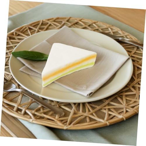 Warmhm Realistisches PU Sandwich Modell Dreieckiger Faux Food Prop Schnell Rückfederndes Künstliches Frühstücksdekor Für Fotografie von Warmhm