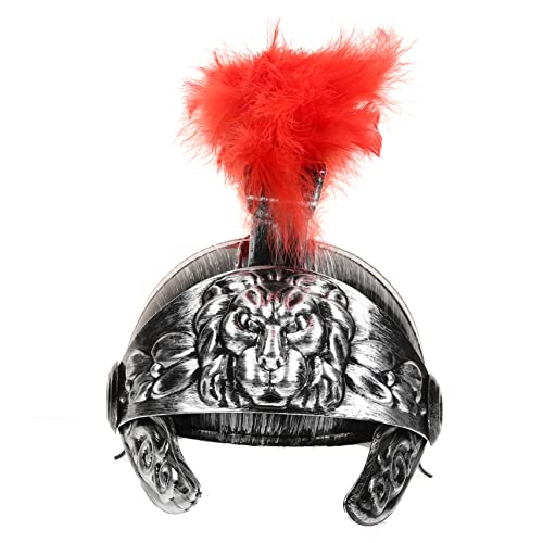 Warmhm Römischer Helm für Erwachsene Helm mit Roter für Kostümpartys Halloween und Cosplay Leicht für Gladiatoren Outfits Warmhm Römischer Helm für Erwachsene Helm mit Roter für Kostümpartys Halloween und Cosplay Leicht für Gladiatoren Outfits von Warmhm