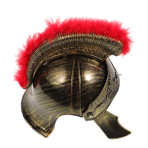 Warmhm Römischer Helm mit Federbusch für Gladiatoren Cosplay Geeignet für Erwachsene und Teenager für Halloween Karneval und Schulveranstaltungen Warmhm Römischer Helm mit Federbusch für Gladiatoren Cosplay Geeignet für Erwachsene und Teenager für Halloween Karneval und Schulveranstaltungen von Warmhm