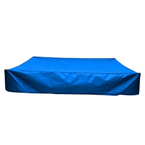 Warmhm Sandkastenabdeckung Blau Quadratische Abdeckung für Sandkästen und Kleine Planschbecken Winddicht und Staubdicht Schützt Freien von Warmhm