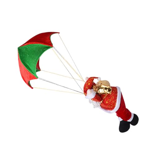 Warmhm Santa Claus Dekoration mit Fallschirm Hängendes Weihnachtsornament Niedliches Santa Modell für Weihnachten für Zuhause Büro und Geschäfte von Warmhm