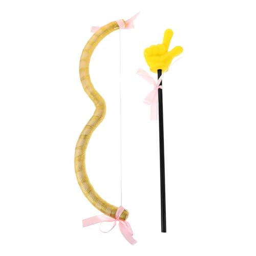 Warmhm Satz Kostüm-Requisiten Zum Valentinstag Amorbogen Amor Pfeile Amor-kostümzubehör Amor-Halloween-kostüm Amor- -stütze Valentinstag Zubehör Stoff Yellow von Warmhm