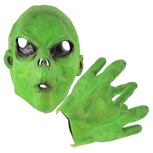 Warmhm Scary Alien Halloween Vollkopfmaske mit Handschuhen Gruseliges Cosplay Kostüm Erwachsene Party Zubehör Warmhm Scary Alien Halloween Vollkopfmaske mit Handschuhen Gruseliges Cosplay Kostüm Erwachsene Party Zubehör von Warmhm
