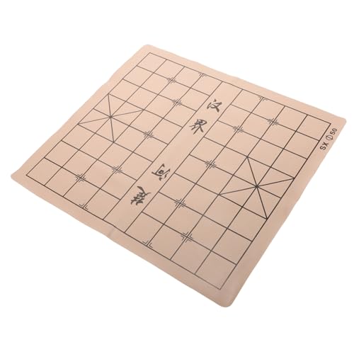 Warmhm Schachbrett Erwachsene Falten Spiel Schach Zubehör Planke Bretter Reiseschachmatte Praktisches Angebot Für Chinesisches Schach Flanell Zufällige Farbe von Warmhm