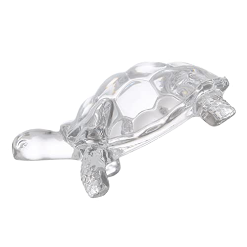 Warmhm Schildkröten-Statue aus Glas Schildkrötenstatue Kristall Glasfiguren Schildkrötenverzierung Schildkrötenfiguren aus Kristall Miniatur schmücken Dekorationen Spielzeug Reisen Tier von Warmhm