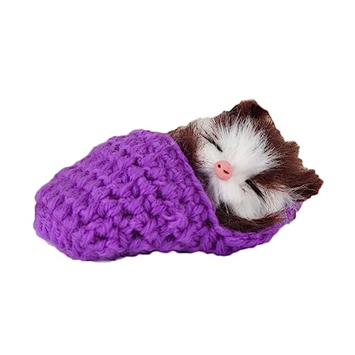 Warmhm Schlafende Im Pantoffel Mini Kätzchen Mit Miaut Geräuschen Handspielzeug Für Jungen von Warmhm