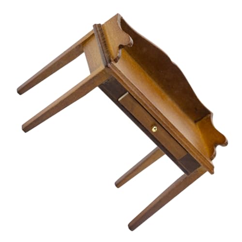 Warmhm Schreibttisch Modell Puppenhaus Möbel Vintage Holz Dekorativer Mini Schreibtisch für Klassenzimmer und Schlafzimmer Puppenhaus Zubehör Warmhm Schreibttisch Modell Puppenhaus Möbel Vintage Holz Dekorativer Mini Schreibtisch für Klassenzimmer und Schlafzimmer Puppenhaus Zubehör von Warmhm