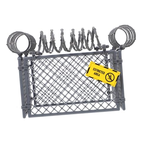Warmhm Schutznetz Sicherheitsgeländer Gartenzaun Tierbarriere Armeemänner Spielset Armeemänner Actionfiguren Bauernhof Gebäude Puppenhaus Zaun Desktop Mikrolandschaft Zaun Bauchmuskeln von Warmhm
