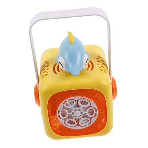Warmhm Seifenblasenmaschine Außenblasen Für Kleinkinder Automatischer Blasengenerator Event-blasenmaschine Hochzeitsblasen Bühnenblasengebläse Halloween- Yellow Plastik von Warmhm