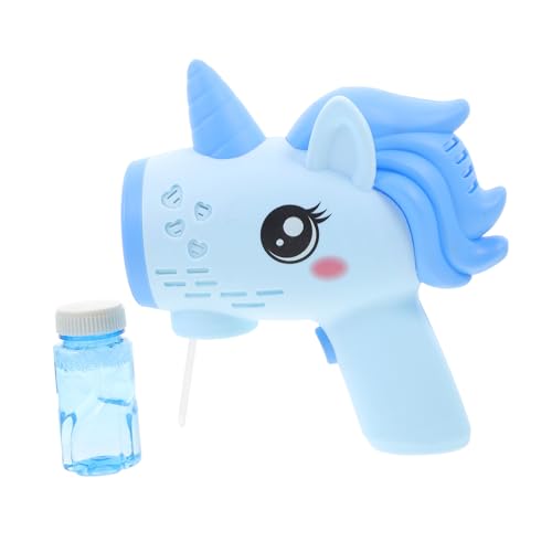 Warmhm Seifenblasenmaschine Einhorn Tragbares Blasenmacher Für Drinnen Und Draußen Ohne Batterie Sicher Und Leicht Perfektes Für Partys Und Freizeitaktivitäten von Warmhm