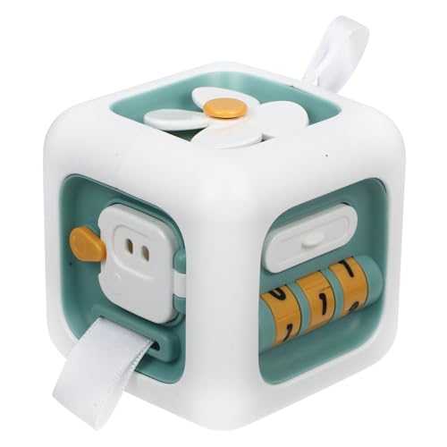 Warmhm Sensorisches Kleinkindspielzeug Busy Cube für Mädchen und Jungen Beschäftigtes Würfelspielzeug für Kleinkinder Kleinkind-Beschäftigung-Würfel pp Light Green von Warmhm
