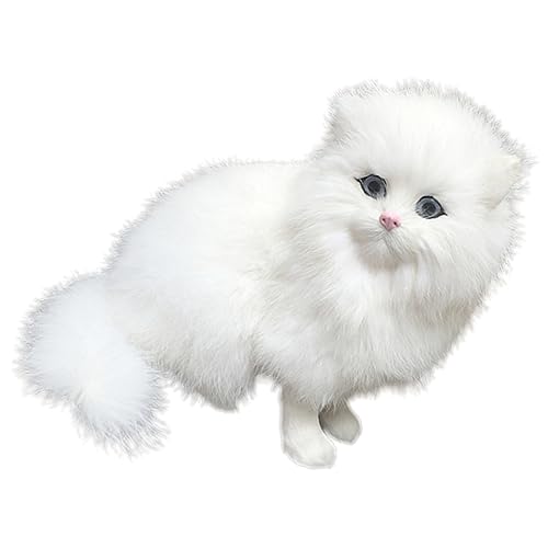 Warmhm Simulation Furry Cat Figurine Realistisches Fake Katzenmodell für Home Decor Fotografie Garten und Halloween Dekoration und Kuschelig Warmhm Simulation Furry Cat Figurine Realistisches Fake Katzenmodell für Home Decor Fotografie Garten und Halloween Dekoration und Kuschelig von Warmhm