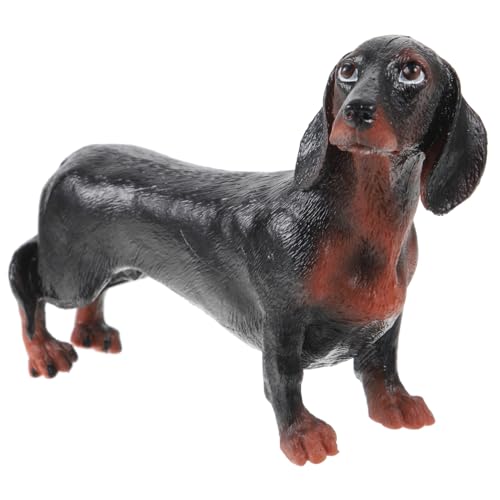 Warmhm Simulation Hund Figurine Realistische Figur aus Robustem Kunststoff Dekoration für Kinderzimmer und Garten Lernspielzeug für Tierwissen von Warmhm
