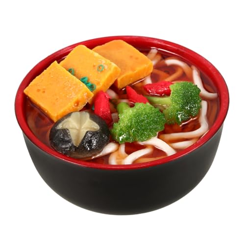 Warmhm Simulationsnudelmodell Miniatur Puppenhaus Essen Schüssel Form gefälschtes Mini-Food-Modell Mini- -Rollenspiel Künstliches Lebensmittelornament aus Kunststoff Mini schmücken PVC von Warmhm
