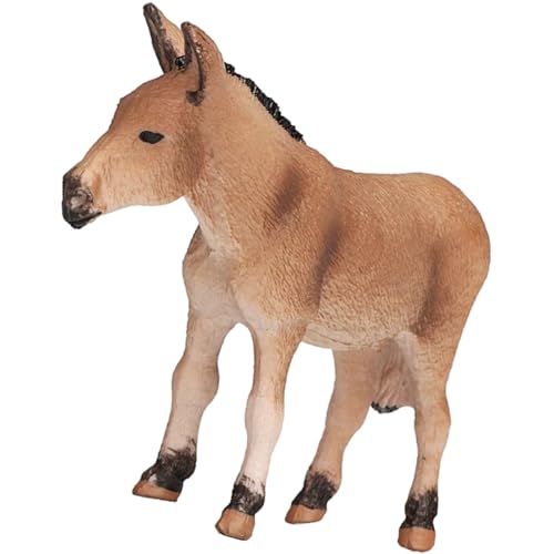 Warmhm Simulierter Esel Eselsohren Stecke Den des Esels Fest Stehende Eselstatue Tierfiguren Kuscheltier Farmtiermodell Esel Kognitives Modell Esel-statuen Plastik Brown von Warmhm