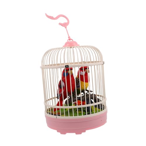 Warmhm Simulierter Vogelkäfig Singender Vogel Sprechendes Vogelspielzeug Für Vogel Im Käfigspielzeug Spielzeugvögel Plastik von Warmhm