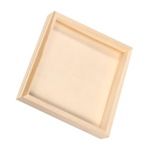 Warmhm Spezielles Tablett Für Puzzles Rätsel Quadratisches Holztablett Beige Hölzern von Warmhm