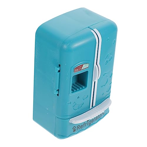Warmhm Spielzeugkühlschrank Für Dekoration Abs Mini Kühlschrank Mini Hausmöbel Miniaturmöbel Und Zubehör Blau von Warmhm