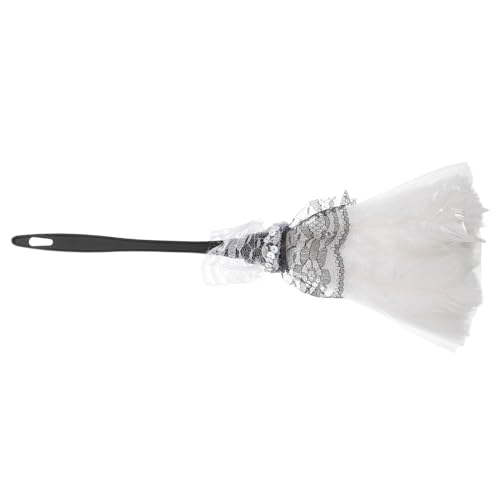 Warmhm Spitzenstaubtuch Staubwedel-Requisite Verschlussreiniger-staubwedel-Werkzeug Staubwedel Für Den Körper Dienstmädchen Kostümzubehör Cosplay-bühnenrequisiten Truthahnfedern von Warmhm