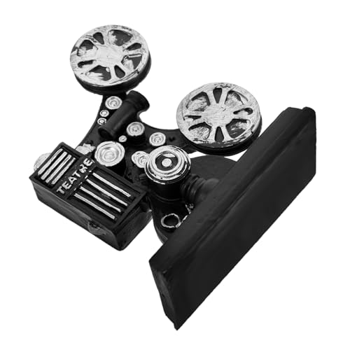 Warmhm Statue Filmstatuen Für Die Inneneinrichtung Mini Dekoration Requisite Realistisches Theater Kleiner Vintage Filmprojektor Skulptur Figur Schreibtischfiguren Retro Antik von Warmhm