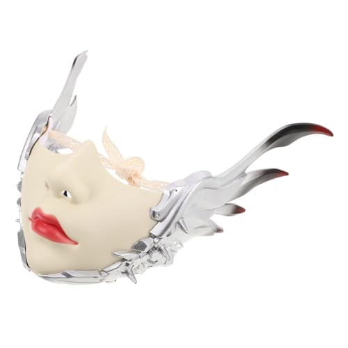 Warmhm Steampunk Halbgesichts Maske Damen Mechanisch mit Flügel Design Leicht und Komfortabel Cosplay Masquerade Halloween Party Maske für Karneval und Kostümveranstaltungen Warmhm Steampunk Halbgesichts Maske Damen Mechanisch mit Flügel Design Leicht und Komfortabel Cosplay Masquerade Halloween Party Maske für Karneval und Kostümveranstaltungen von Warmhm