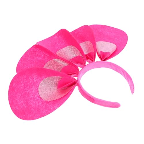 Warmhm Stirnband Stirnbänder für Erwachsene Zubehör Stirnbänder runde Dekoration handwerkliche Dekoration Haarband party zubehör Halloween-Cosplay-Kostüm karneval kopfschmuck Vlies Rosy von Warmhm