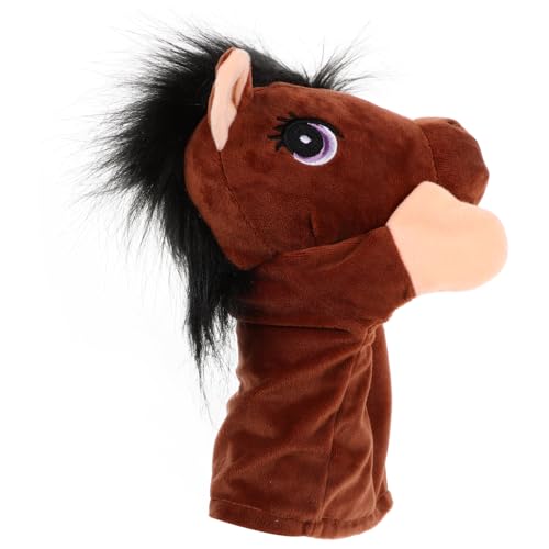 Warmhm Stofftier-handpuppe Handpuppe Zum Geburtstag Tierische Handpuppe Sprechen Handpuppen Tierspielzeug Tierpuppe Mit Beweglichem Mund Tierische Fingerpuppe Plüsch Light Brown von Warmhm