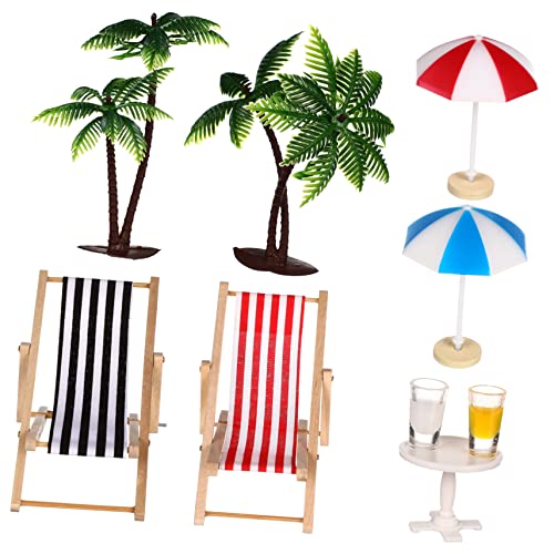 Warmhm Strand Mikrolandschaft Set Miniatur Sonnenschirme Liegestühle und Runder Tisch Dekoration für Puppenhaus und Miniaturgärten als für Strandliebhaber und DIY Enthusiasten Warmhm Strand Mikrolandschaft Set Miniatur Sonnenschirme Liegestühle und Runder Tisch Dekoration für Puppenhaus und Miniaturgärten als für Strandliebhaber und DIY Enthusiasten von Warmhm