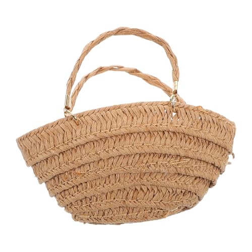 Warmhm Strohsack mini Korb Puppenaccessoire mini Handtasche Puppenhaus-Miniatur-Einkaufskorb Miniatur-Puppenhaus-Koffer Miniaturbalken Gewebte Tasche Papier Light Brown Warmhm Strohsack mini Korb Puppenaccessoire mini Handtasche Puppenhaus-Miniatur-Einkaufskorb Miniatur-Puppenhaus-Koffer Miniaturbalken Gewebte Tasche Papier Light Brown von Warmhm
