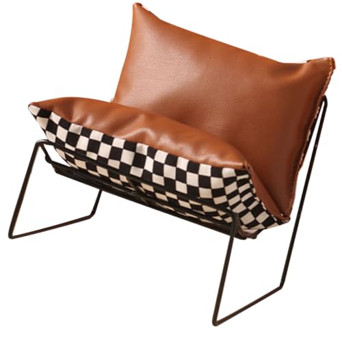 Warmhm Stuhl Modell für Puppenhaus Exquisites Esszimmer Möbelstück Hellbraunem Karomuster für Miniaturküchen und Szenen und Sammler von Warmhm