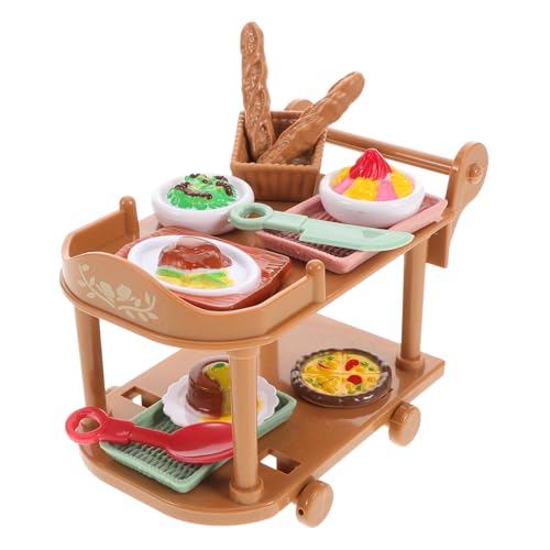 Warmhm Süßigkeitenwagen mit Rädern Puppe Miniatur Essen Möbel Spielküchenzubehör Spielzeugnahrungsmittel für die Kinderküche Küchenwagen Plastik Warmhm Süßigkeitenwagen mit Rädern Puppe Miniatur Essen Möbel Spielküchenzubehör Spielzeugnahrungsmittel für die Kinderküche Küchenwagen Plastik von Warmhm