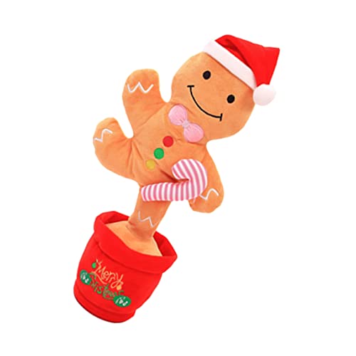 Warmhm Tanzendes Weihnachtsplüschtier mit Licht Interaktives Gingerbread Man für Fröhliche Weihnachtsdeko Perfektes für Festliche Warmhm Tanzendes Weihnachtsplüschtier mit Licht Interaktives Gingerbread Man für Fröhliche Weihnachtsdeko Perfektes für Festliche von Warmhm