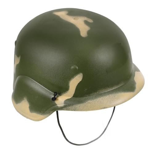 Warmhm Tarnhelm Babyhelm Kinderhelm Kinderkostüme Armeehelm Kinderhut Kinderroller Knieschoner Helm Soldatenhelm Kostüm Armee-tarnhut Plastik Camouflage von Warmhm